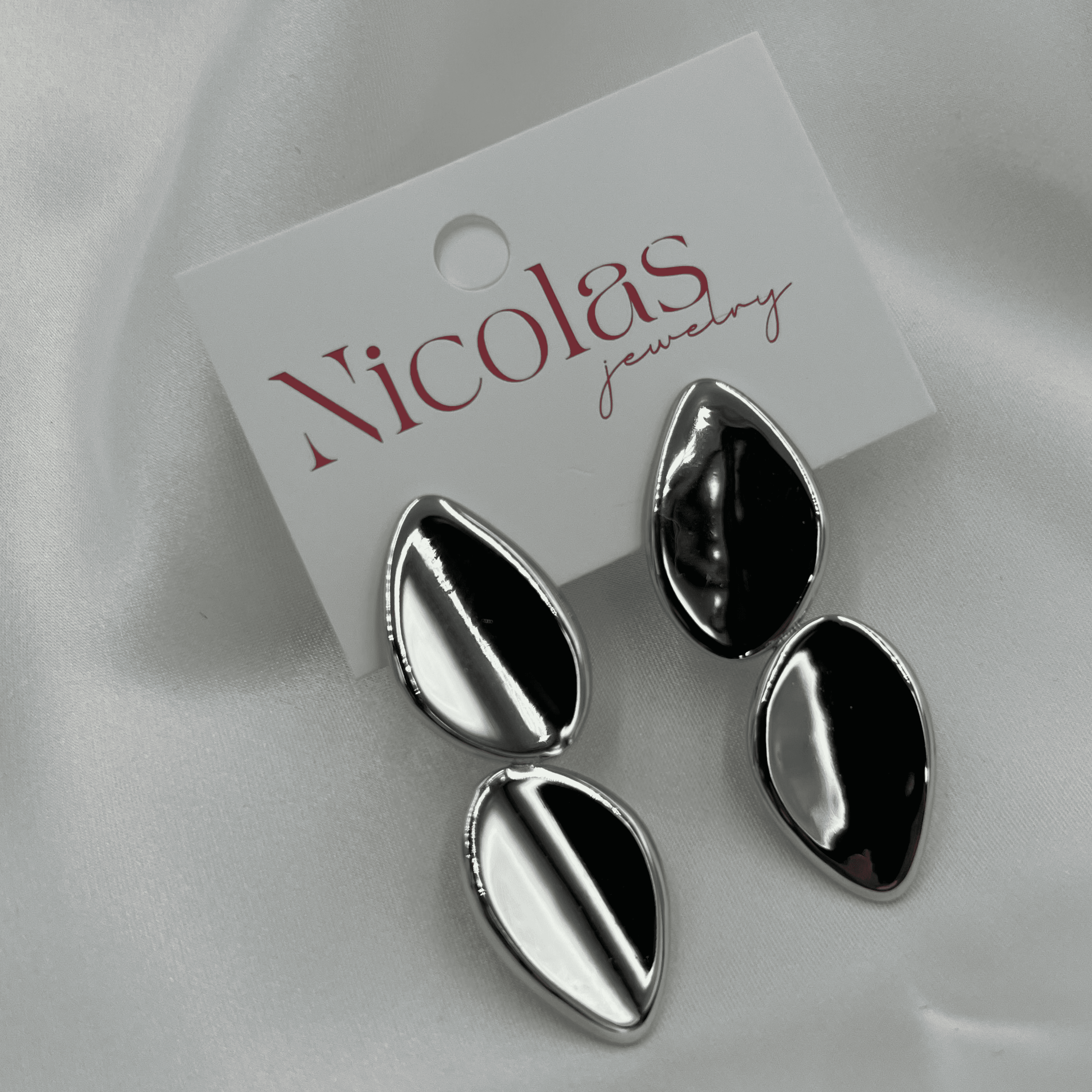 LEAF SILVER EARRINGS