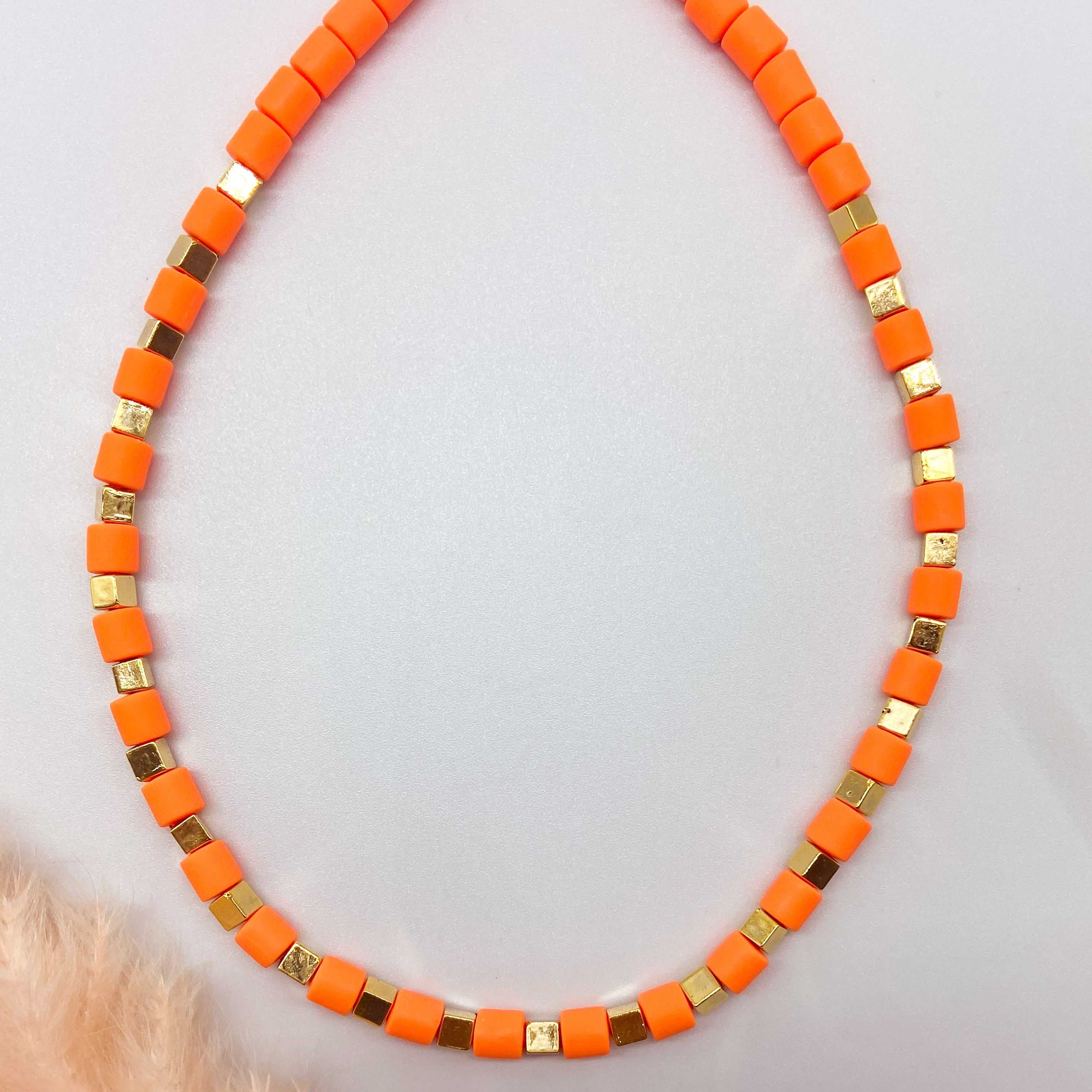 TRINIDAD NECKLACE - ORANGE 