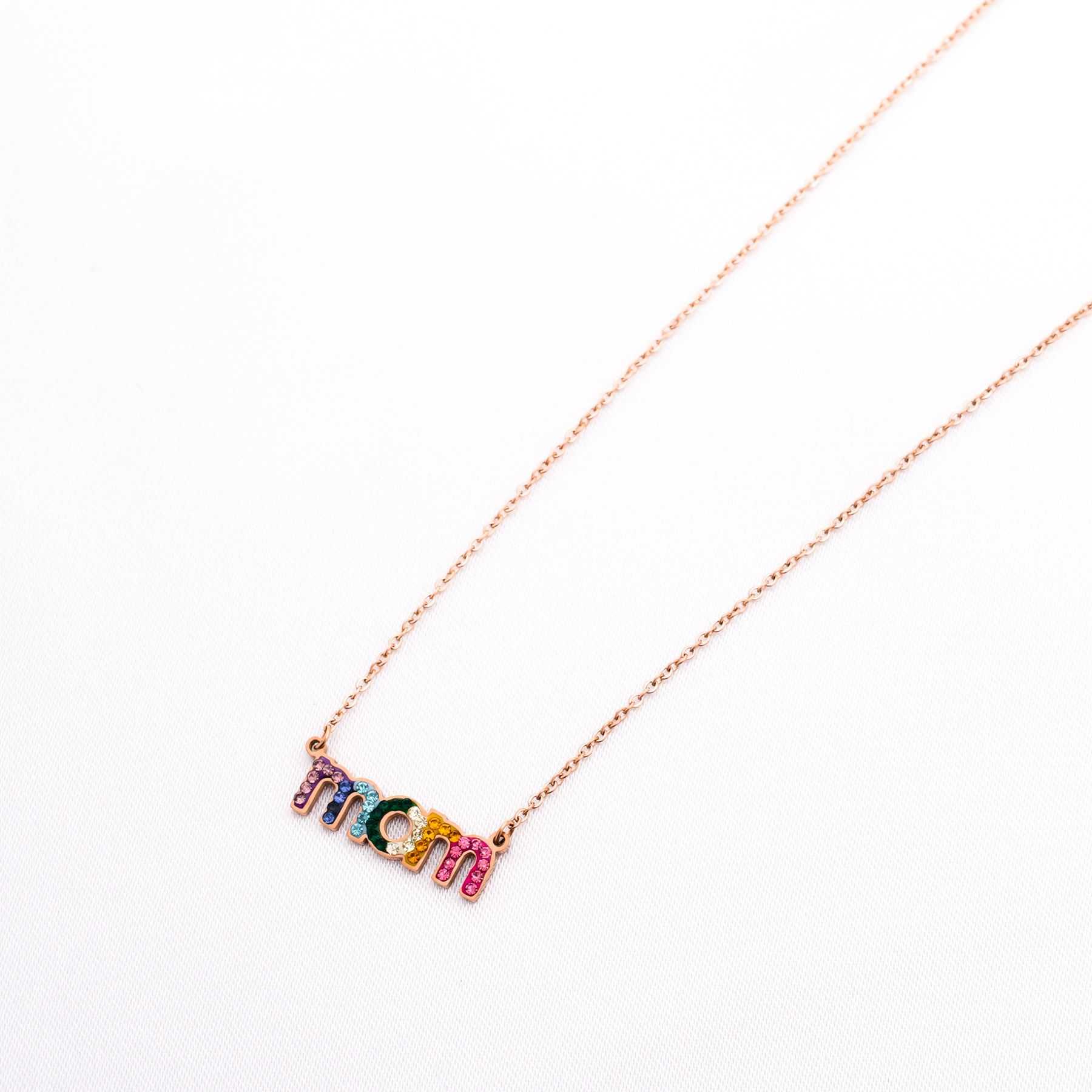 MOM NECKLACE - ROSE GOLD 