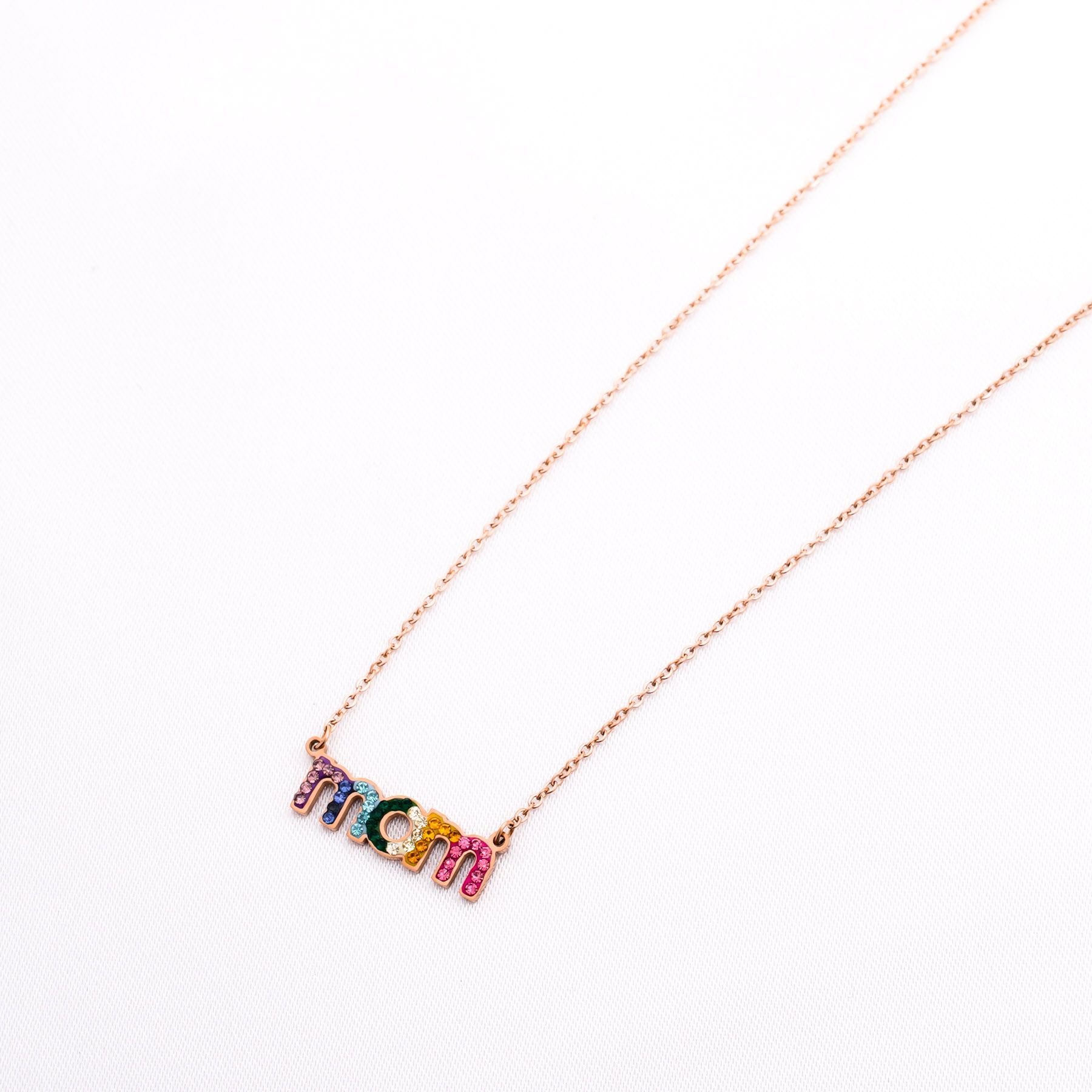 MOM NECKLACE - ROSE GOLD ' - ' ΜΑΜΑ - ΝΟΝΑ