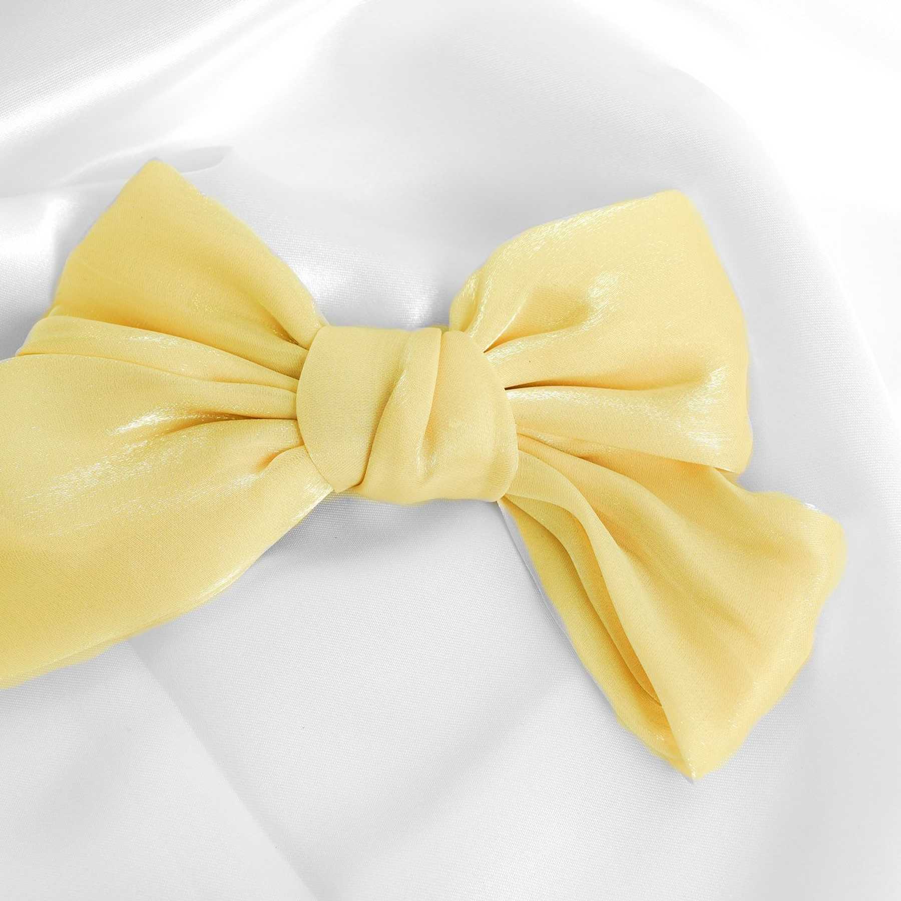 FELICIA HAIR BOW - GLITTER BEIGE
