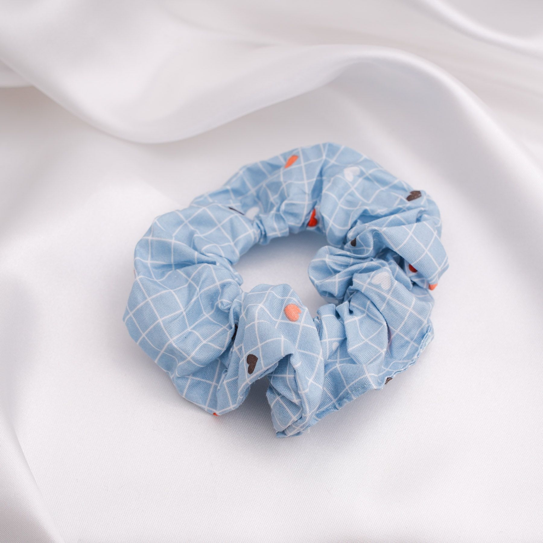 SERENA SCRUNCHIE - BLUE  ' - ' SCRUNCHIES