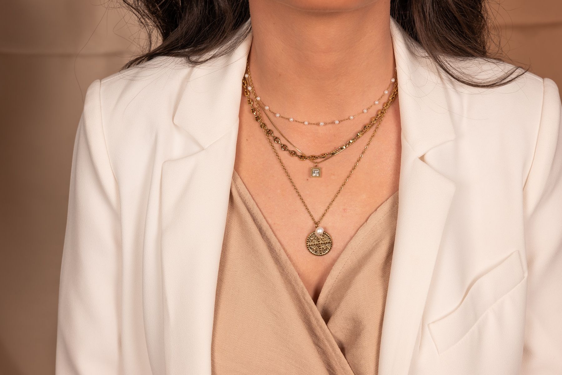 ARIELLE CHAIN NECKLACE - GOLD ' - ' ΑΛΥΣΙΔΕΣ