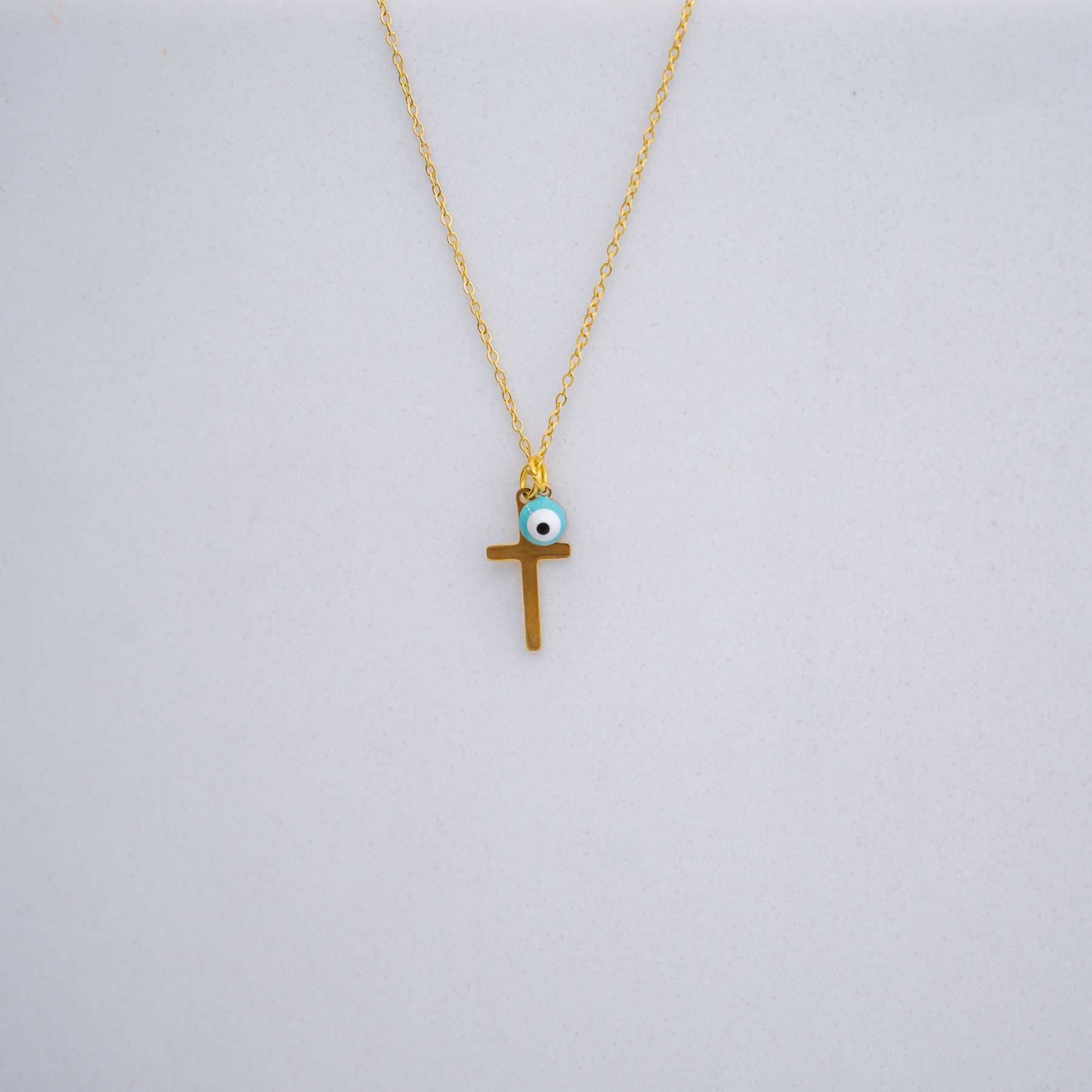 CROSS NECKLACE - GOLD