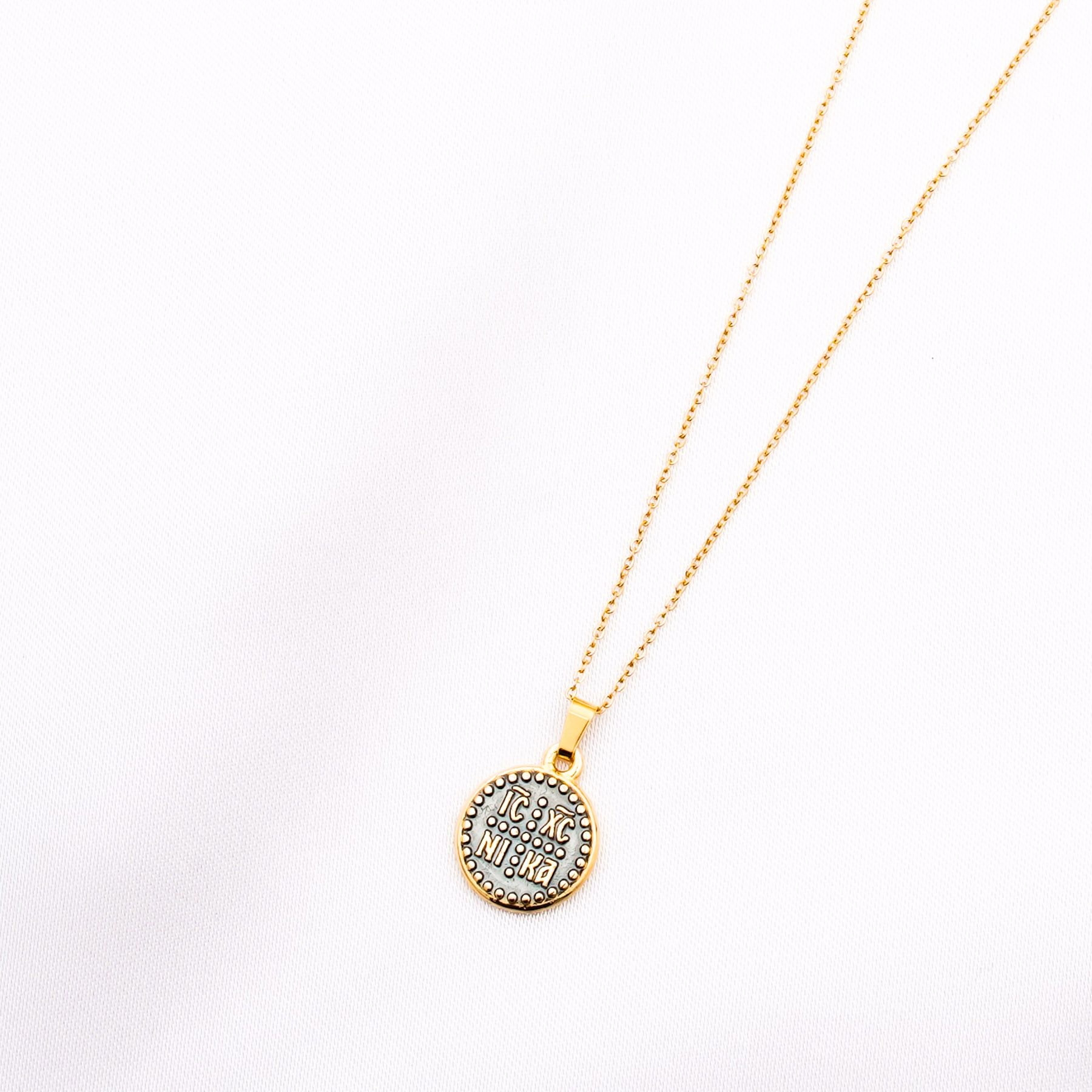 ΚΩΝΣΤΑΝΤΙΝΑΤΟ NECKLACE - GOLD & GREEN ' - ' ΚΩΝΣΤΑΝΤΙΝΑΤΑ