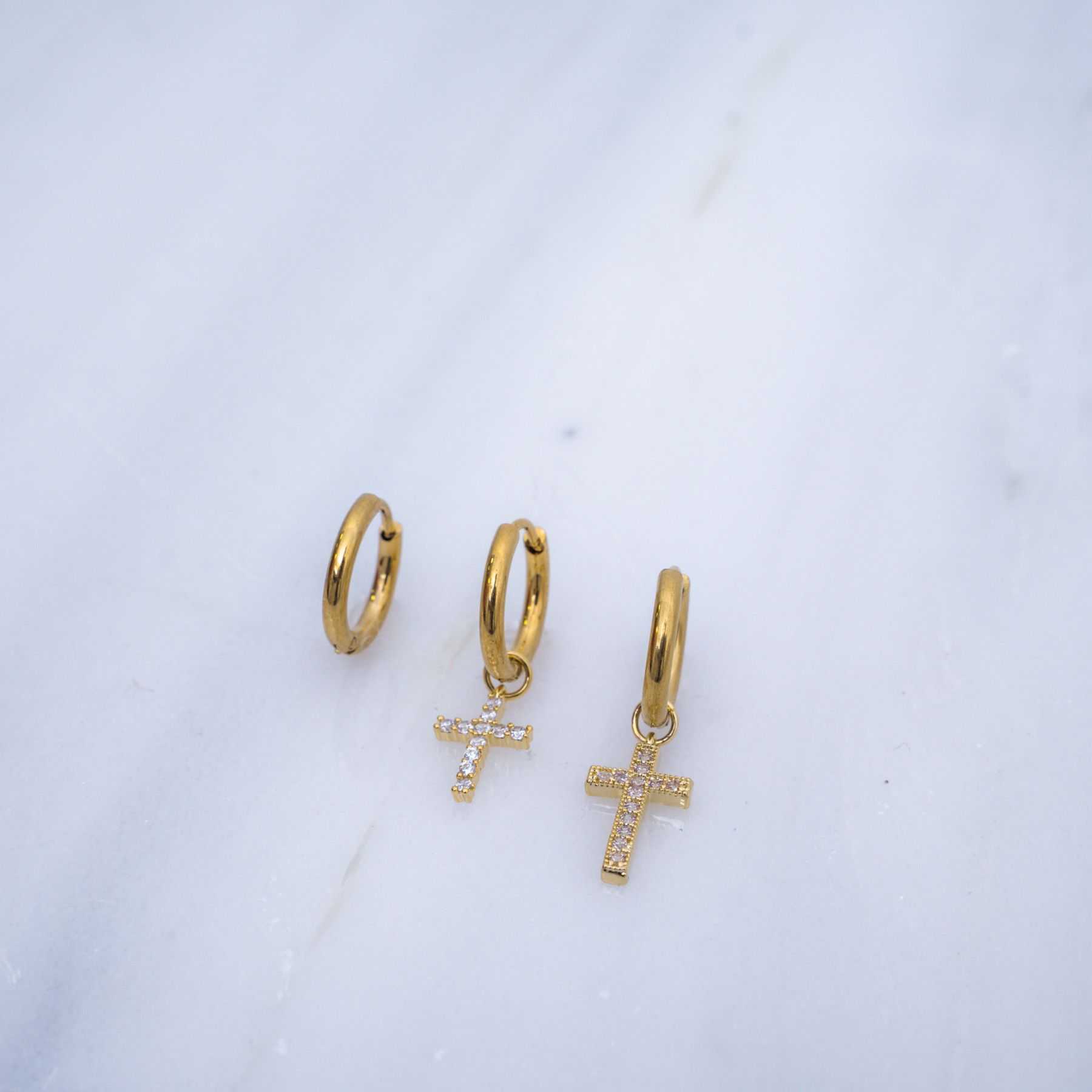 JANE TRIPLE EARRING SET - GOLD 
