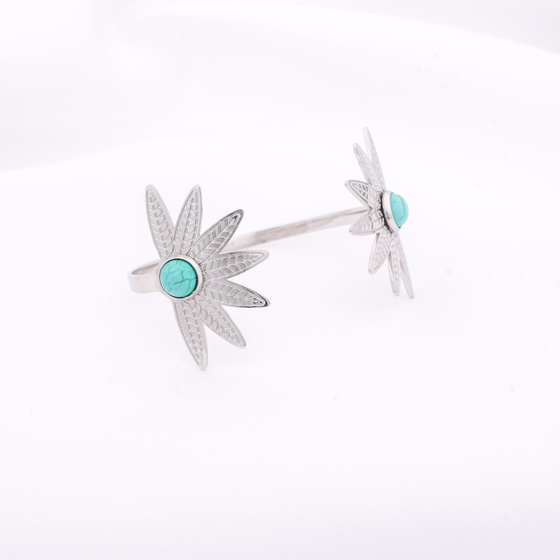 ANEMONE HANDCUFF - SILVER ' - ' ΧΕΙΡΟΠΕΔΕΣ