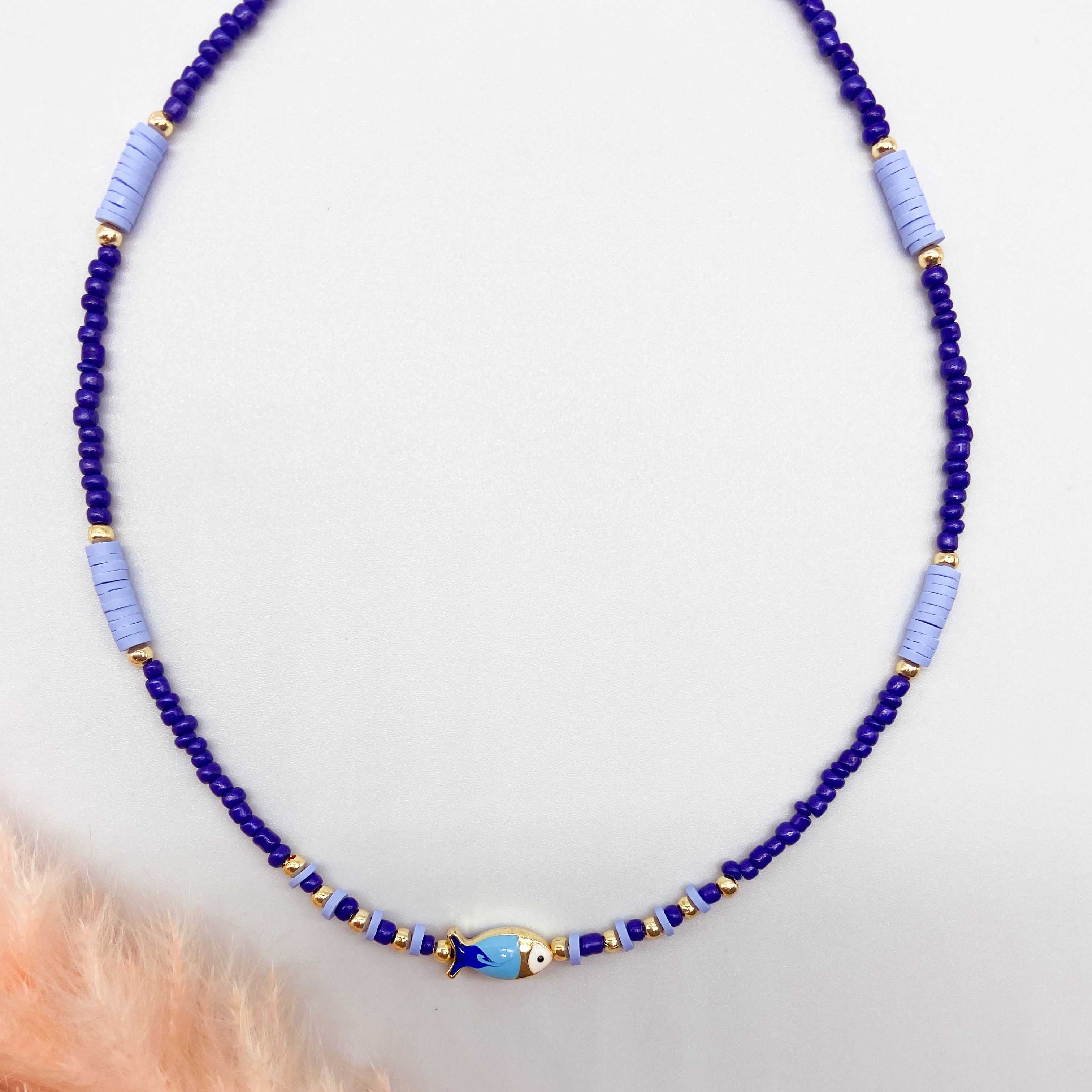 BLOOM NECKLACE - BLUE 