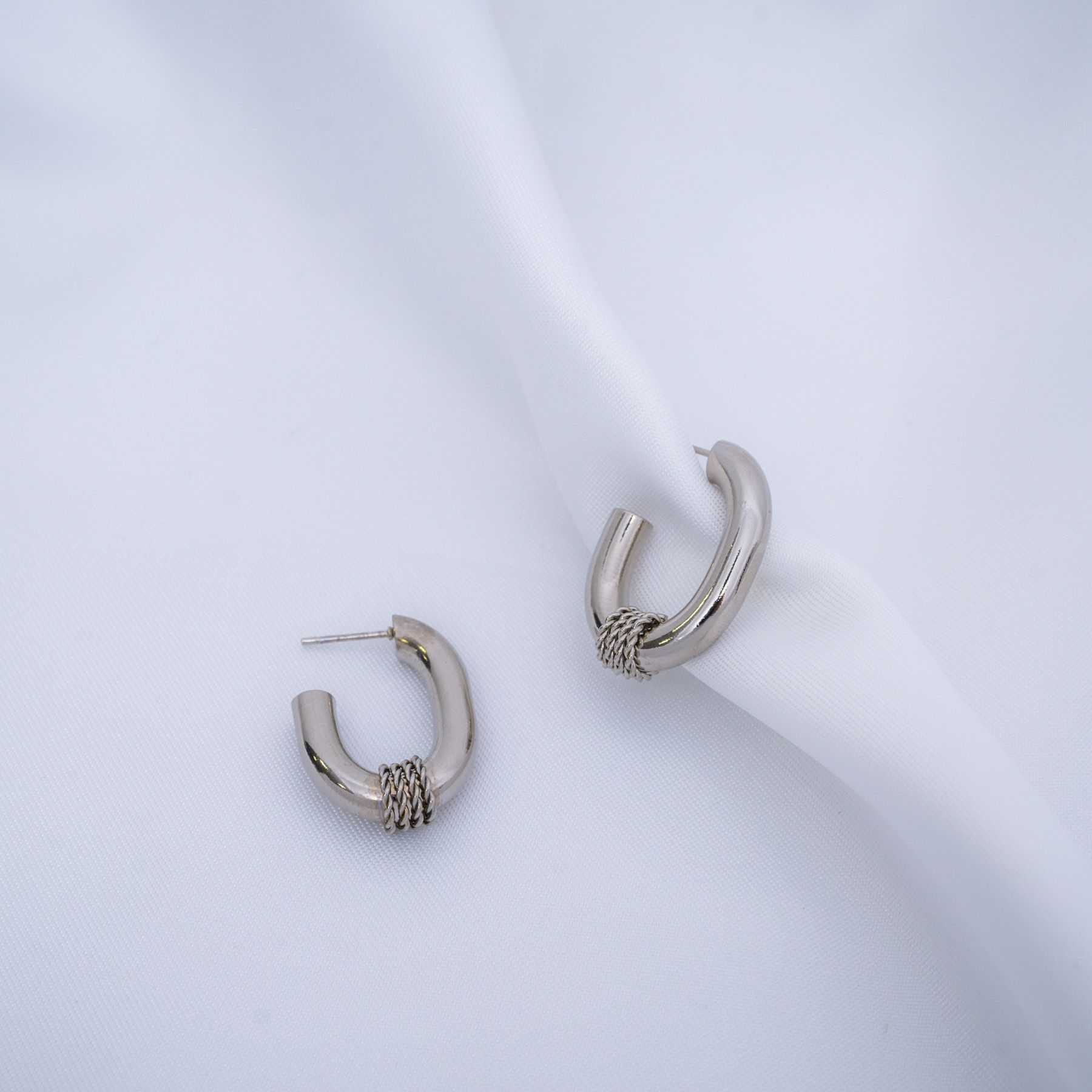 ELVINA HOOPS - SILVER 