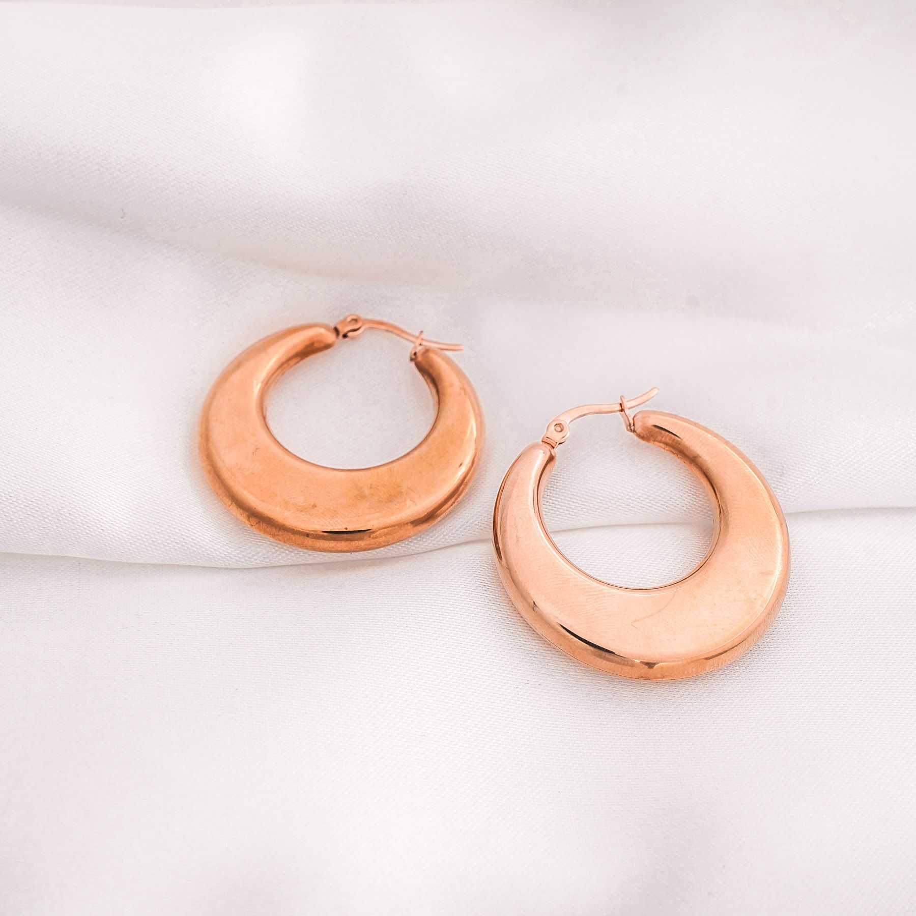ARIADNE HOOPS - ROSE GOLD