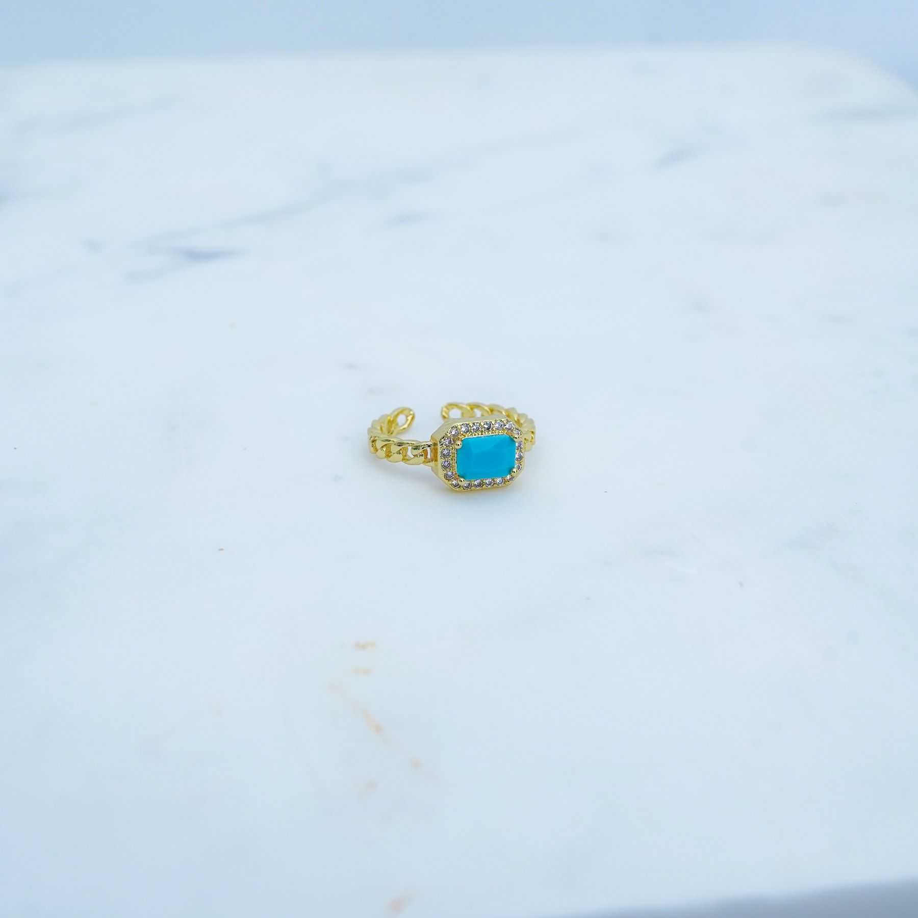 ROSANNA RING - GOLD & BLUE