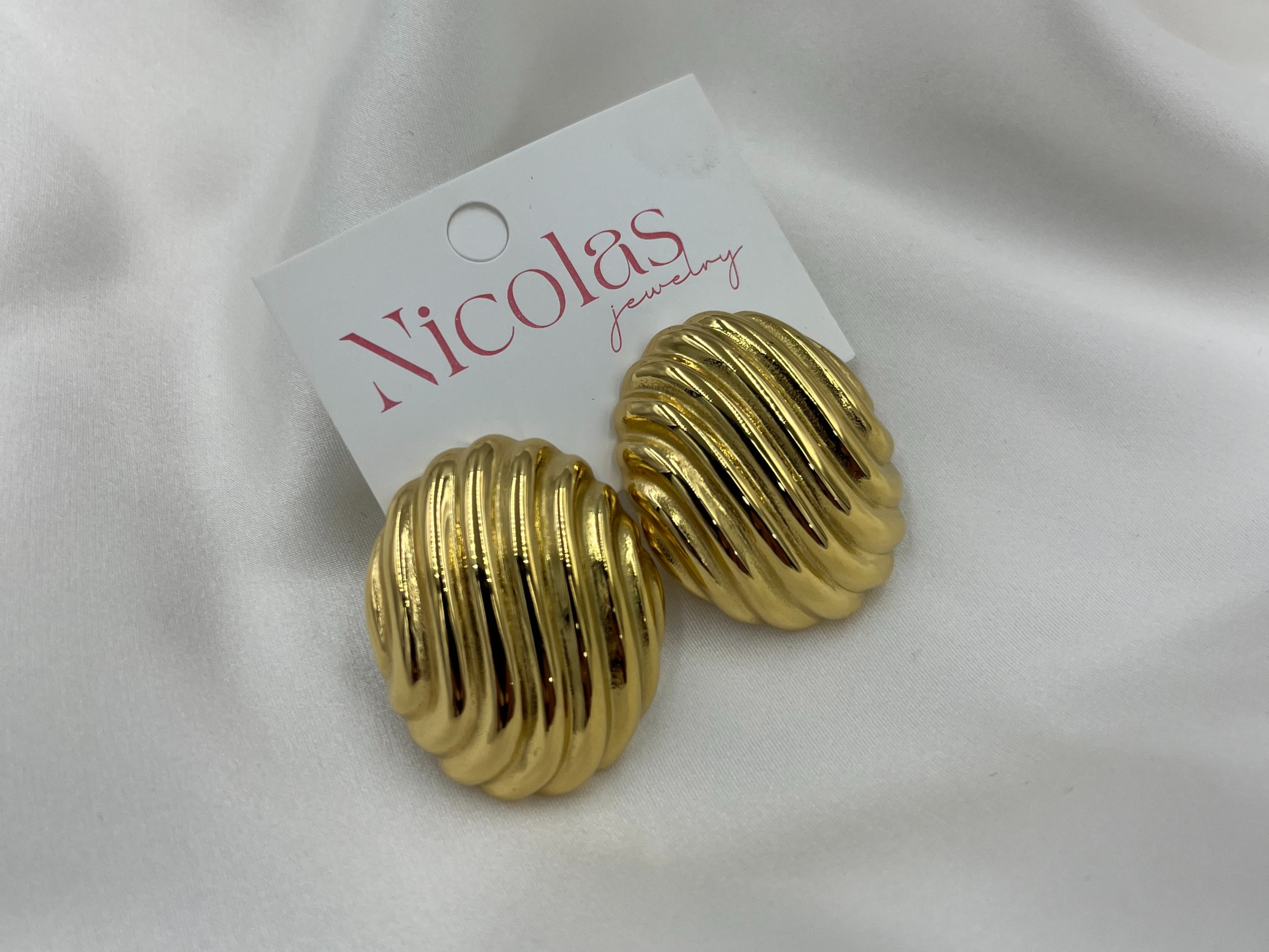 HAILEY GOLD EARRINGS ' - ' ΚΡΕΜΑΣΤΑ