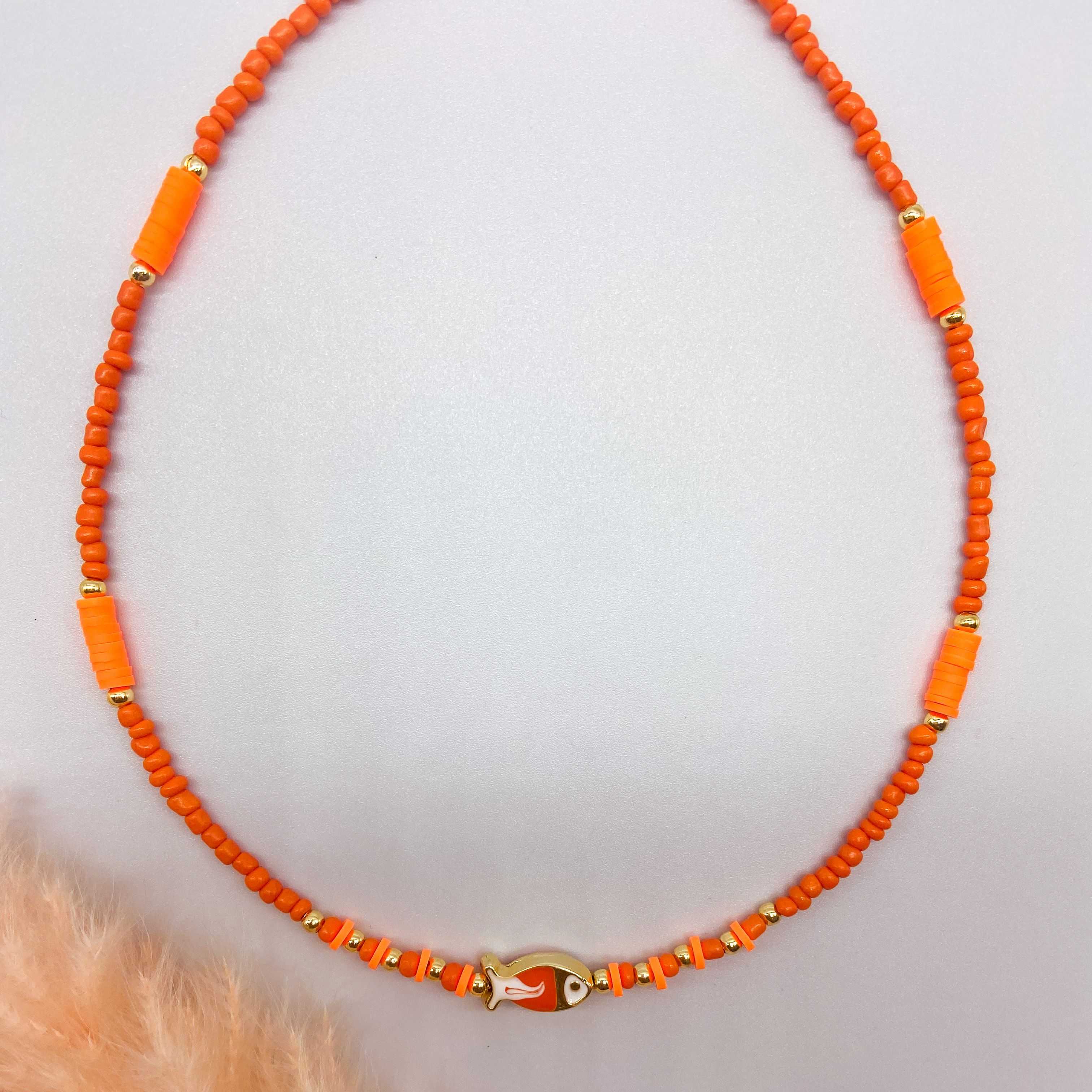 BLOOM NECKLACE - ORANGE 