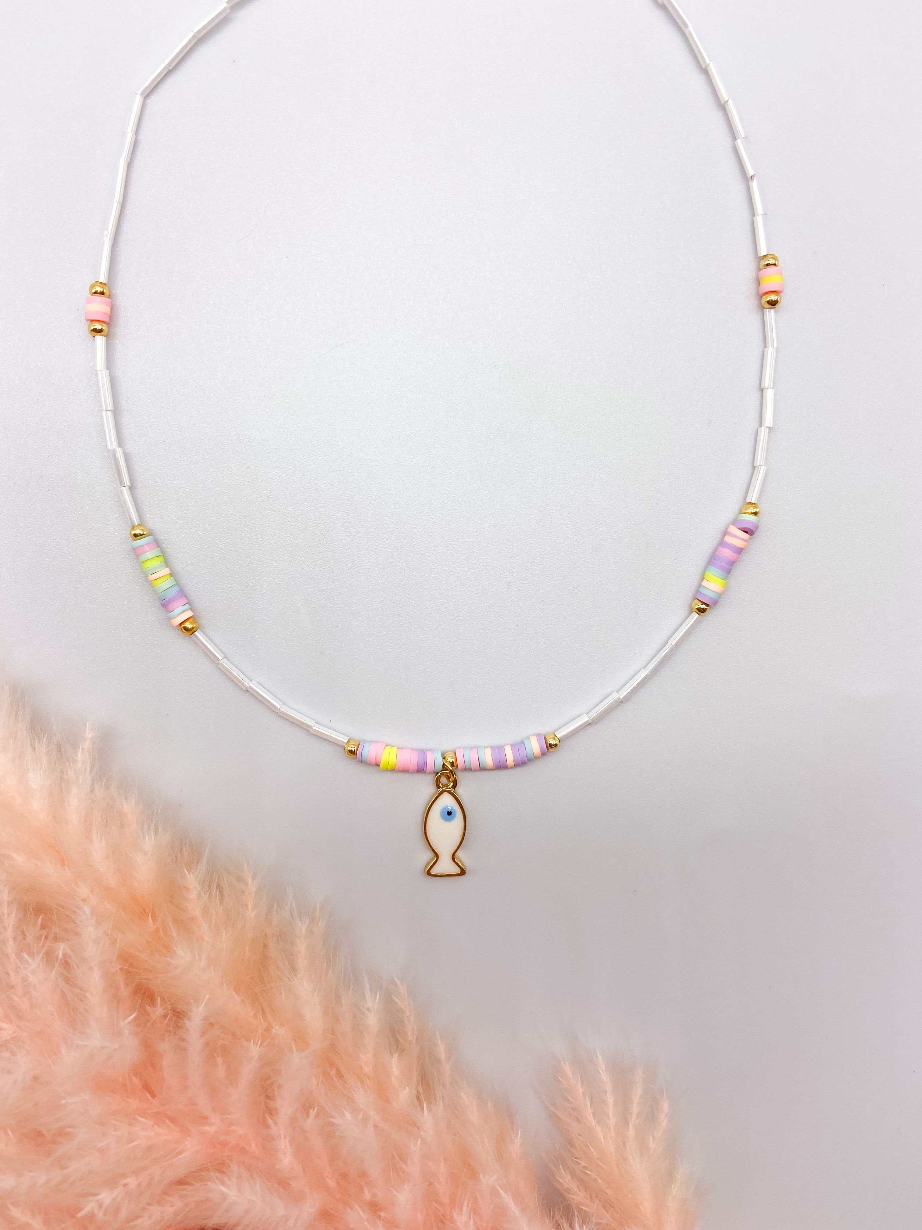 ARIEL NECKLACE - COLOURFUL ' - ' ΜΕ ΧΑΝΤΡΕΣ